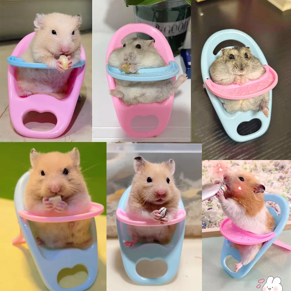 Hamster-Esszimmerstuhl, kleiner Tier-Esszimmerstuhl mit Tablett – Bild 5
