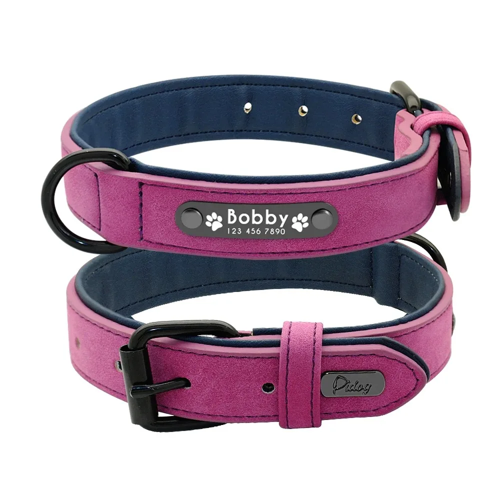 Personalisierte Namens-ID-Tags, Hundehalsbänder, individueller Text – Bild 3