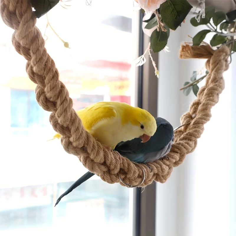 Vogelsitzstange Papageienspielzeug Vogelkäfigzubehör Vogelstehseil – Bild 4
