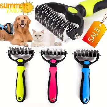 Tierhaarentfernungsbürste, Hundehaar-Entferner, Tierfell-Knotenentferner, Welpen- und Katzenkamm, Bürsten