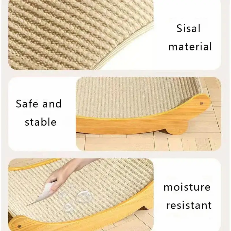 Sisal Katze Scratcher Protable Katze Kratzbrett Schleifen Klaue – Bild 6