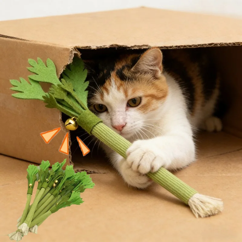 Katzen-Kauspielzeug Katzenminze Katzenzahnreinigungsspielzeug Interaktives Selbstspielendes