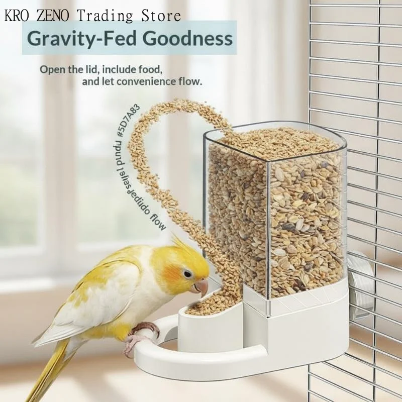 Wasserspender Automatischer Vogeltränker Vogelkäfig-Zubehör für Papageien, Kanarienvögel, Finken, für den