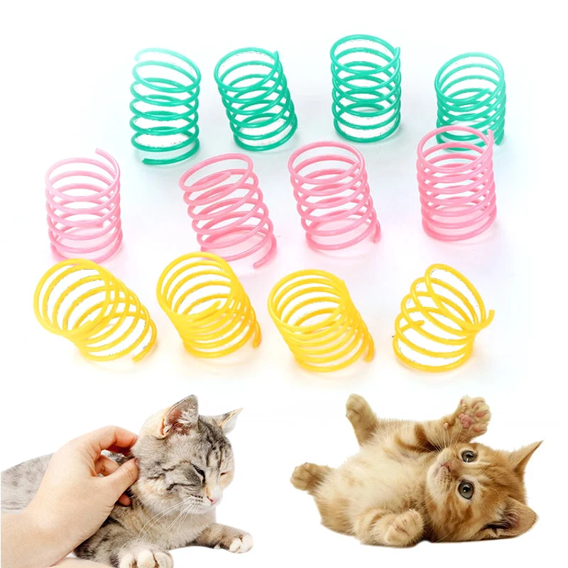 Kätzchen Spule Spirale Federn Katze Spielzeug Interaktive Gauge Katze – Bild 3
