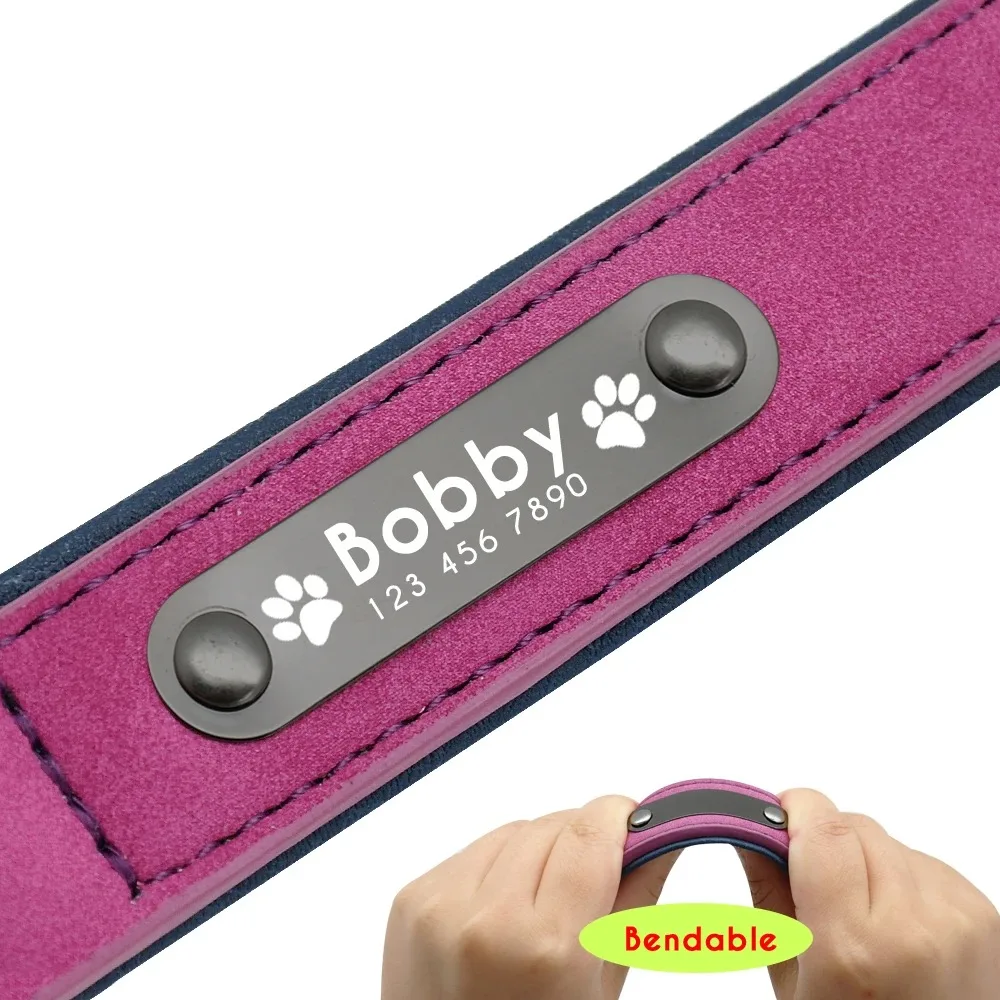 Personalisierte Namens-ID-Tags, Hundehalsbänder, individueller Text – Bild 4