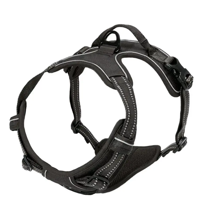 Kein ziehender Hundegeschirr-Frontclip, robuster, reflektierender, einfach zu bedienender Griff für das
