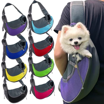 Bequeme Hundetasche Haustier Umhängetasche Outdoor Reise Sling Carry Pack faltbare Hundezubehör Haustiere