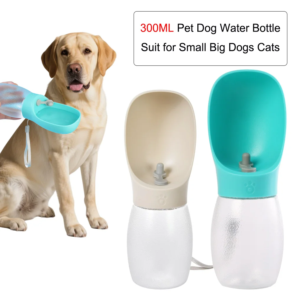 Haustier Hund Wasser Flasche 300ML Welpen Trinknäpfe Für Kleine Mittelgroße Hunde Katzen Wandern Tragbare