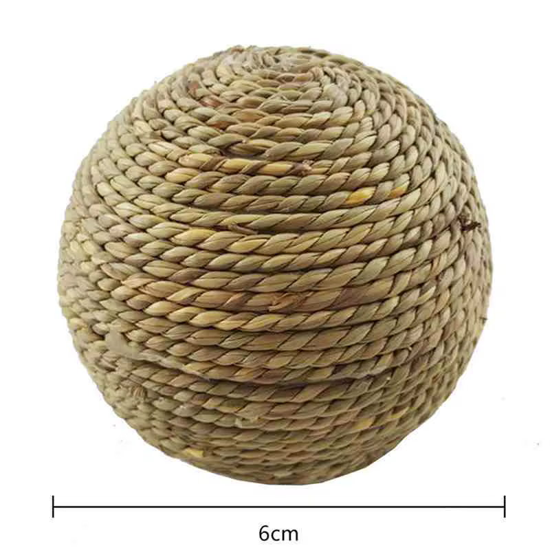 6/10 cm Kauen Geflochtene Ball Meerschweinchen Kaninchen Hamster Kleine Tier Spielen Haustier Interaktive
