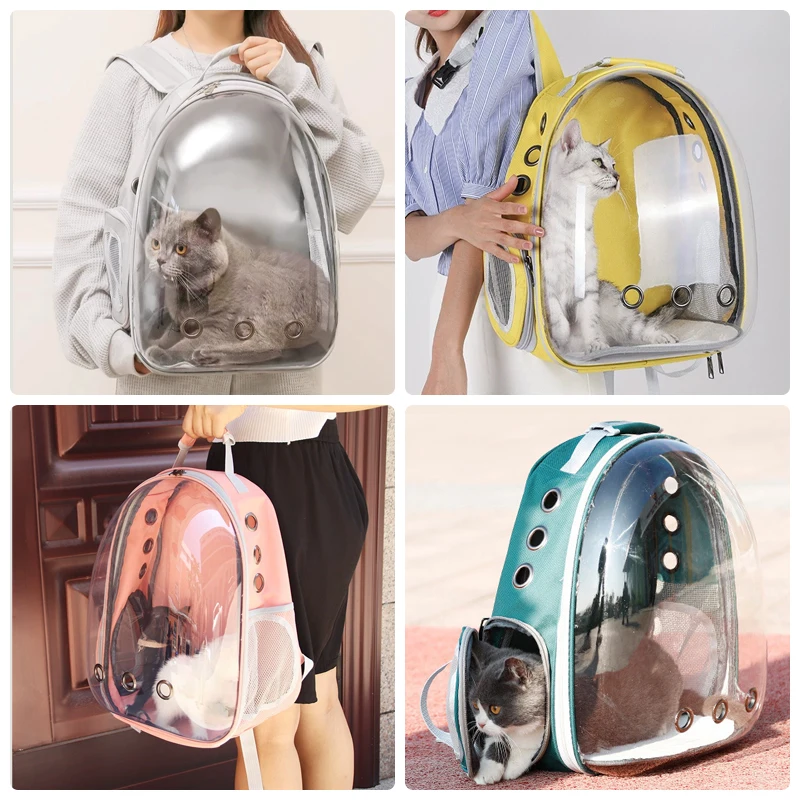 Haustier-Tragetasche für Katzen, Atmungsaktiver Transparenter Rucksack – Bild 6