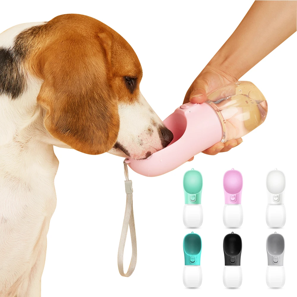 Hundewasserflasche für kleine große Hunde, Katze, tragbarer Welpenbecher, Outdoor-Reisen, auslaufsicher