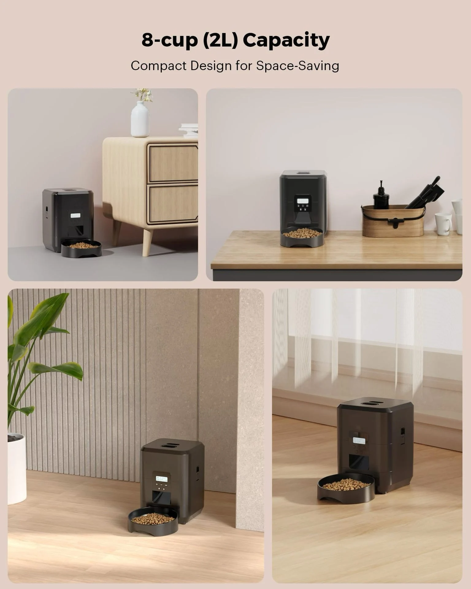 2L Smart WiFi Automatischer Futterspender für Katzen und Hunde – Bild 5