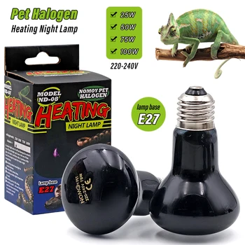 Haustier Heizung Lampe E27 Nacht Lampe Für Amphibie Schlange Lampe Wärme Reptil Glühbirne UV Licht 25W 50W 75W