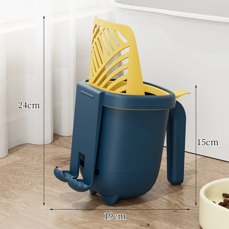 Integrierte 2-in-1-Katzentoilette mit hoher Kapazität – Bild 6