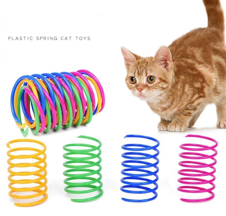 Kätzchen Spule Spirale Federn Katze Spielzeug Interaktive Gauge Katze – Bild 5