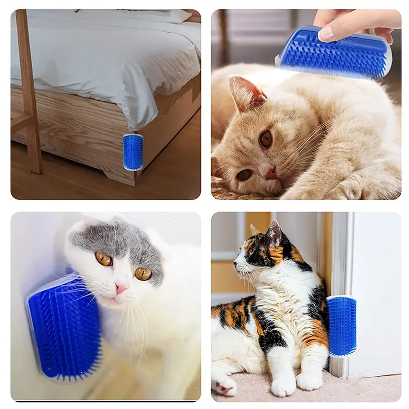 Massage Haustier Katze Bürste Ecke Kratzen Haar Entfernung Schönheit – Bild 3