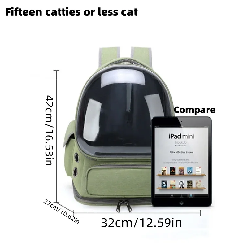 Haustier-Katzentransporttasche Outdoor-Reiserucksack für Katzen Kleine – Bild 6