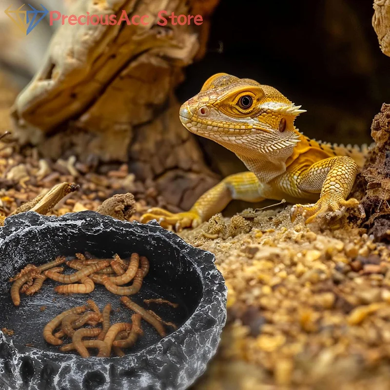 Schüssel aus Kunststein, Futternäpfe für Reptilien, Haustiere – Bild 3