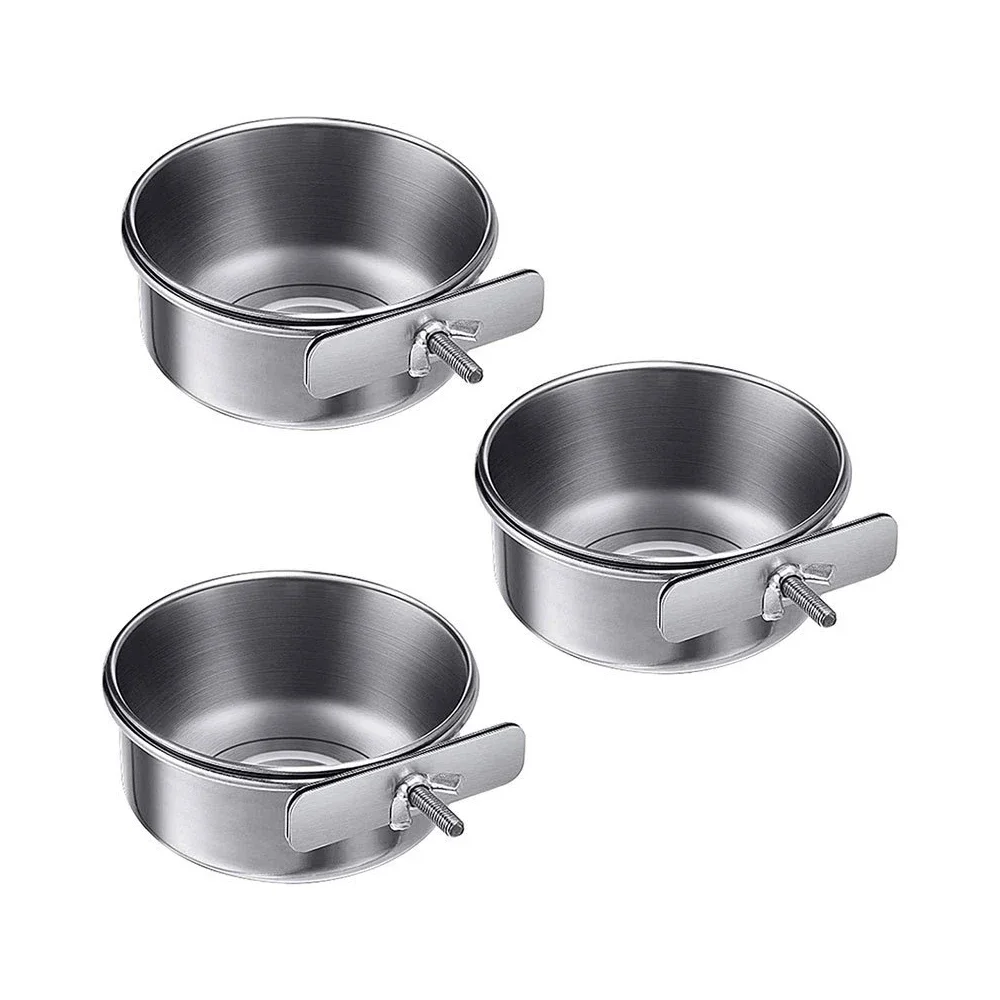 Kaninchen Haustier Futternapf Hamster Edelstahl Clamp-on Wasser – Bild 6