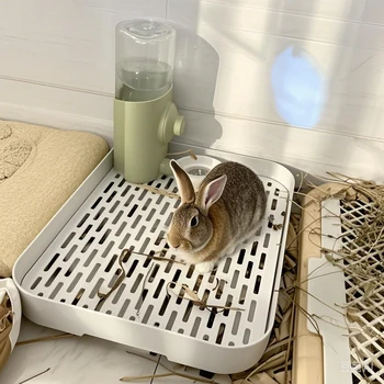 Kaninchen Katzentoilette Kleine Haustier Wc Tablett Bunnie Ecke Wc Box Für Frettchen Hamster Drachen Katze