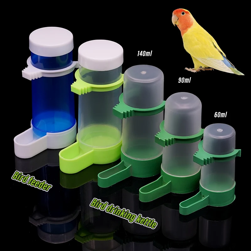 Haustier Vogel Papagei Automatische Trinker Tassen Feeder Flasche Vogel Käfig Papagei Fütterung Werkzeug