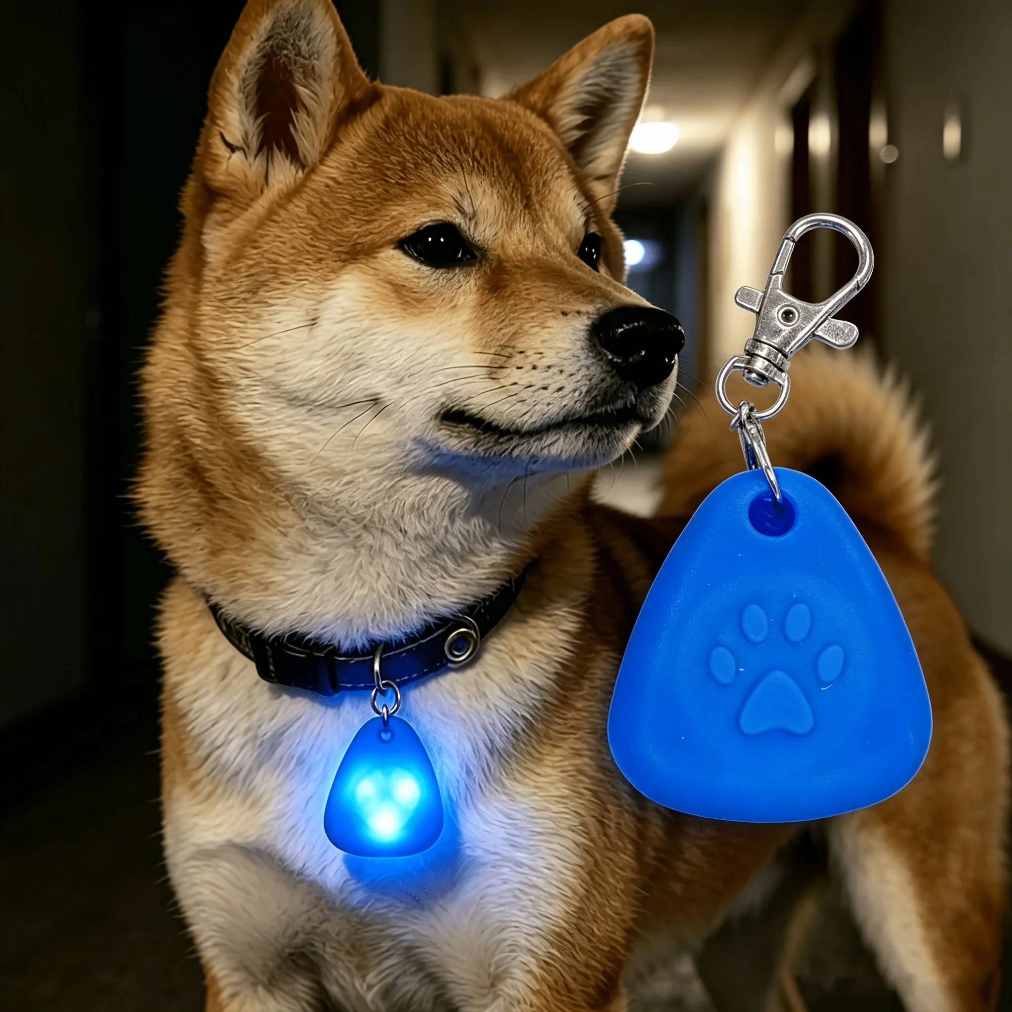 LED-Haustier-Halsbandlicht, LED-Hundehalsbandlicht, Clip-On-Hundesicherheitslicht, Hochsichtbares Leuchtendes