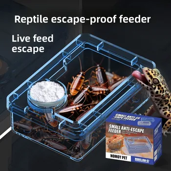 Futternäpfe für Reptilien-Eidechsen, Geckos, verhindern Tenebrio Molitor und Blaptica Dubia
