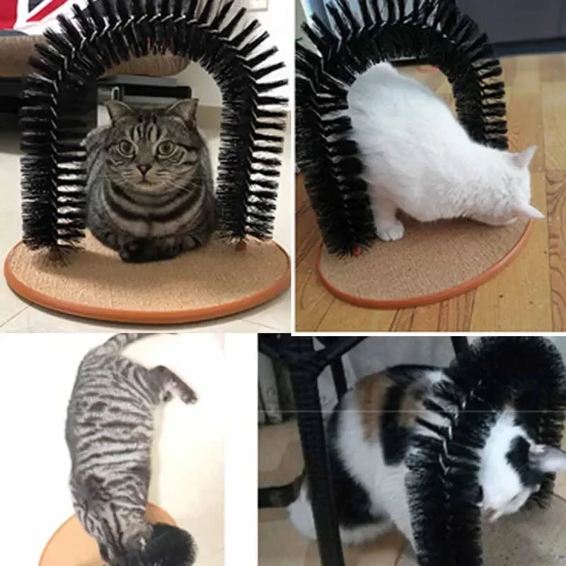 Katzenspielzeug Bogen Selbst Grooming Pamper Katze mit einer Massage – Bild 6