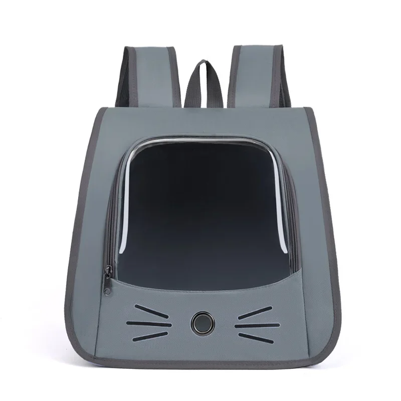 Transportträger für Haustiere, Katzen-Rucksack, Outdoor, atmungsaktiv, tragbar, Schultertasche für Katzen