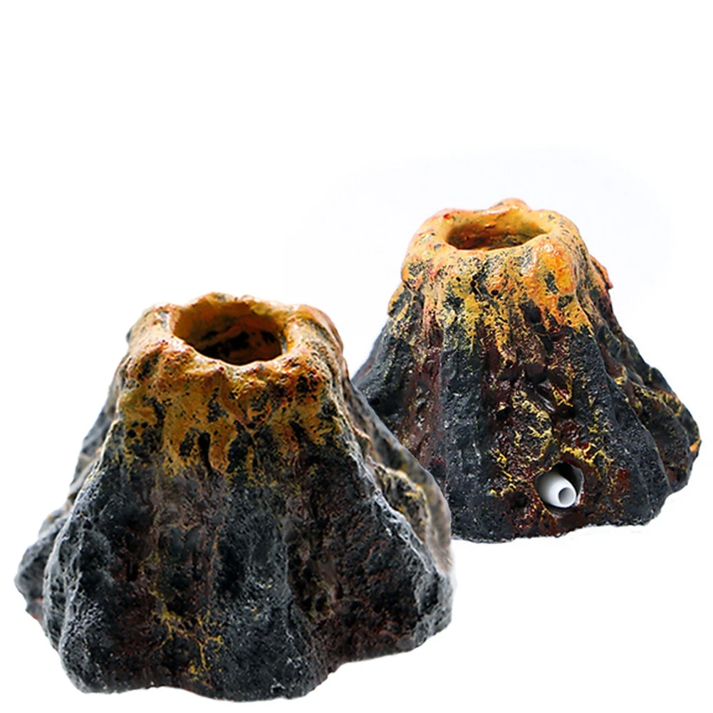 Aquarium Vulkan Form Luftblase Stein Sauerstoff Pumpe Dekoration Blase – Bild 3