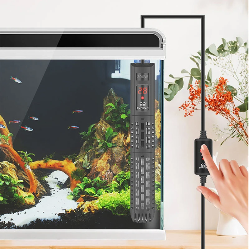 SUNSUN Aquarium Tauchheizung Aquarium Quarzglas LCD-Display 220 V – Bild 6
