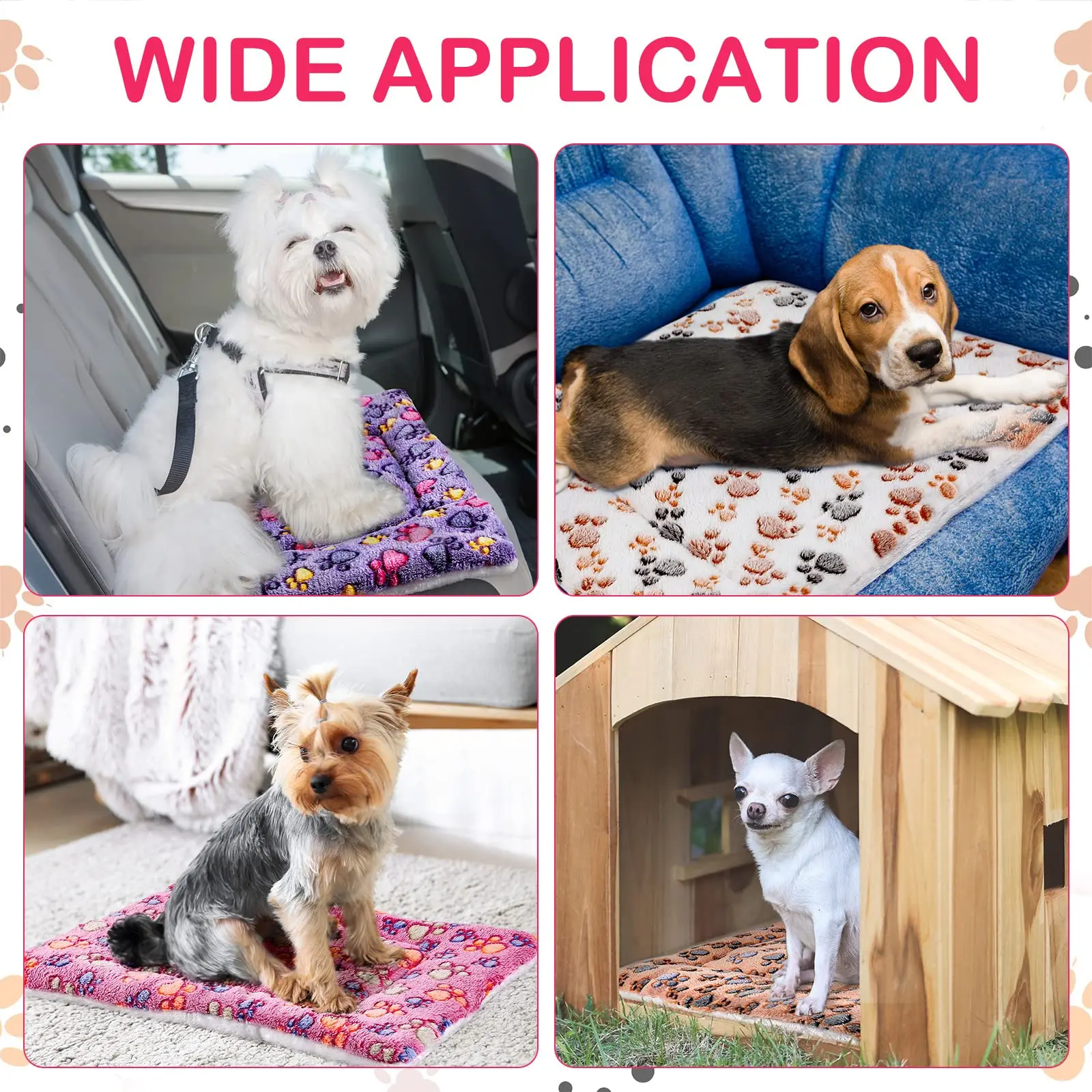 Flanell-Haustiermatte, Hundebett, Katzenbett, verdickte Schlafmatte – Bild 4