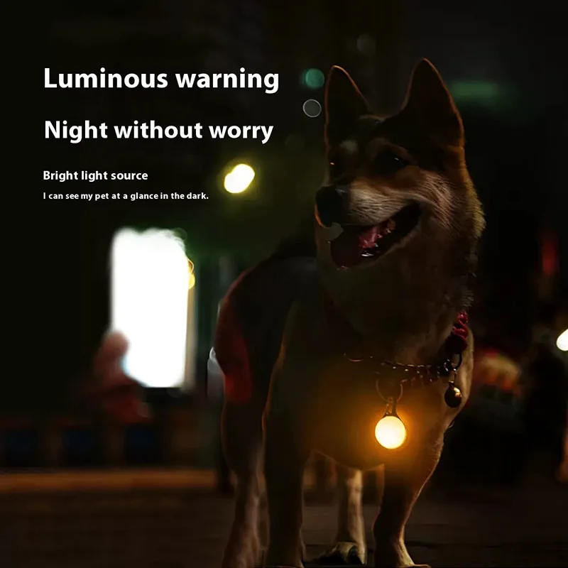 LED-Leuchthalsband für Hunde und Katzen, Leuchtender Anhänger – Bild 3