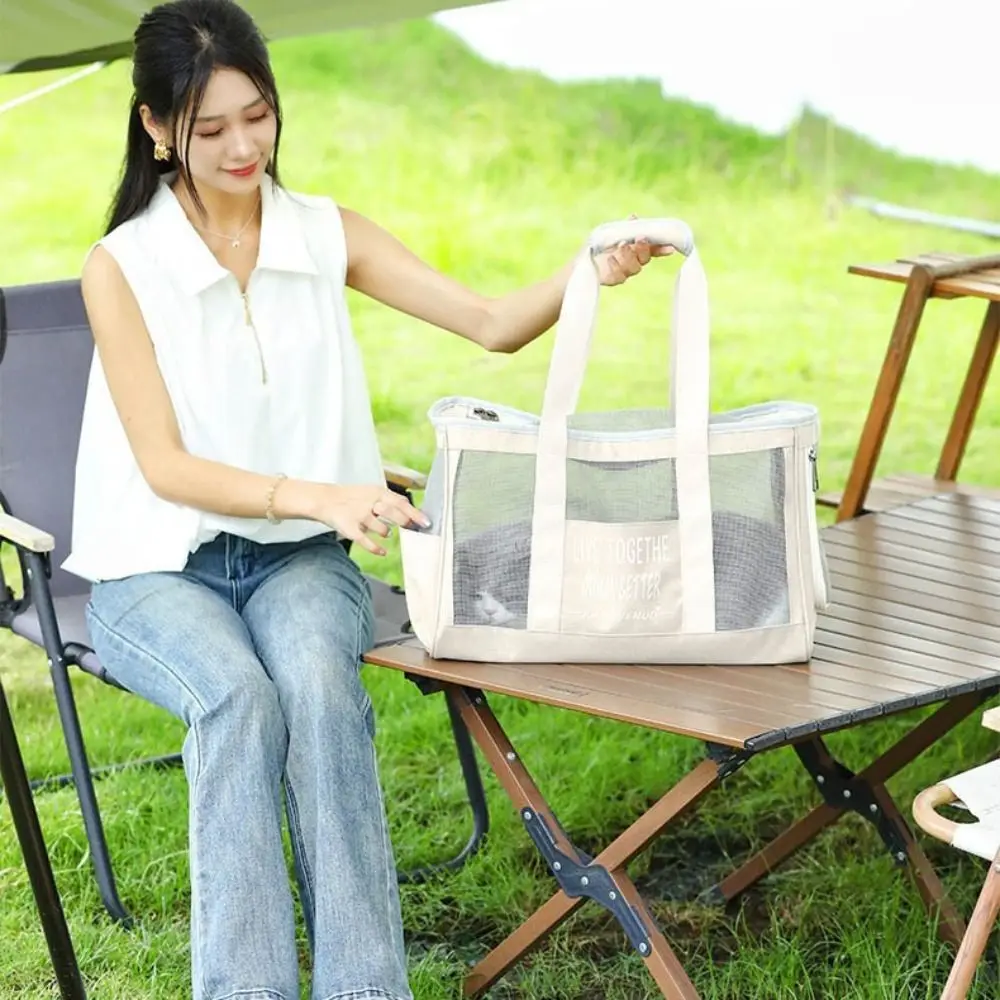 Robuste Oxford-Katzenträger-Handtasche, große Kapazität, atmungsaktive – Bild 3