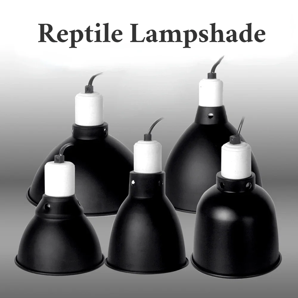 Reptilien-Tiefenkuppel-Leuchte, 14 cm, Reptilien-Lampenschirm, Schlangen, Eidechsen, Geckos, Terrarien, Lampe