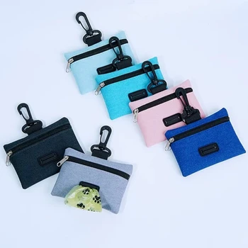 Hundekotbeutel-Spender, tragbarer Hundekotbeutel-Halter, hängende Müllsäcke für Spaziergänge für kleine Hunde
