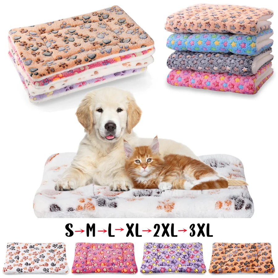 Flanell-Haustiermatte, Hundebett, Katzenbett, verdickte Schlafmatte, Hundedecke, Matte für Welpen, Kätzchen