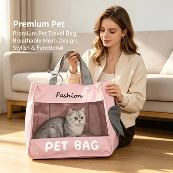 Haustier-Katzentransporttasche Outdoor-Reiserucksack für Katzen Kleine Hunde Atmungsaktive