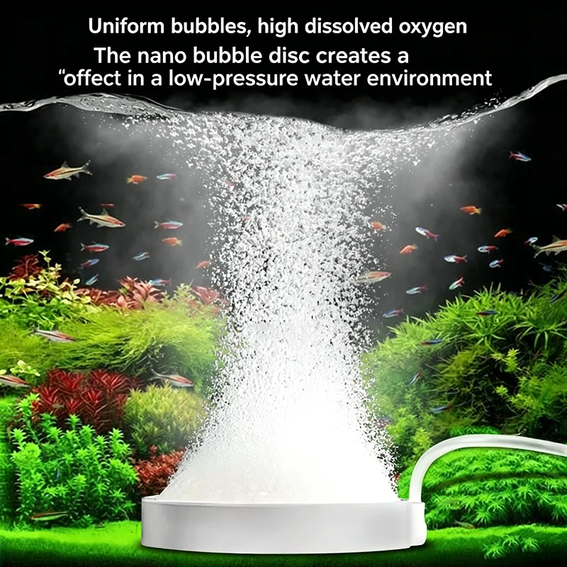Nano-Blasenplatte, ultrafeiner Luftstein, Aquarium-Sauerstoffbelüfter – Bild 3