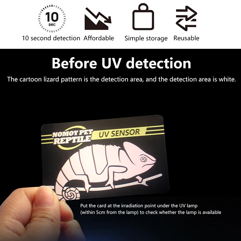 Reptilien Licht Lampe Test Karte UV Tests Papier Tester Meter – Bild 6