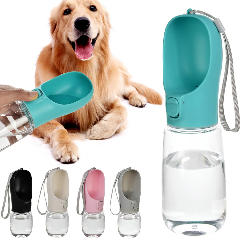Tragbare Wasserflasche für große Hunde für kleine große Hunde, Outdoor-Wandern, auslaufsichere