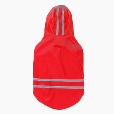 Sommer Outdoor Welpen Haustier Regenmantel S-XL Hoody Wasserdichte Jacken PU Regenmantel für Hunde Katzen