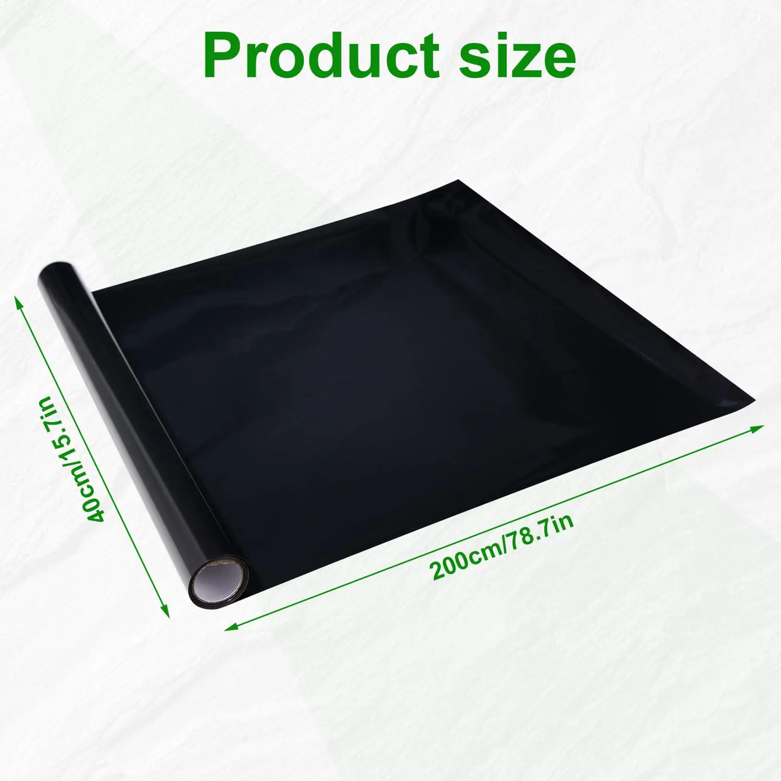 Aquarium-Hintergrundaufkleber Schwarze statisch haftende Folie – Bild 6
