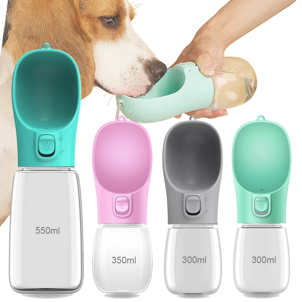 Hundewasserflasche für Haustiere, Hunde, Katzen, Wasserspender, Schüsseln, Outdoor-Reisen, auslaufsicher