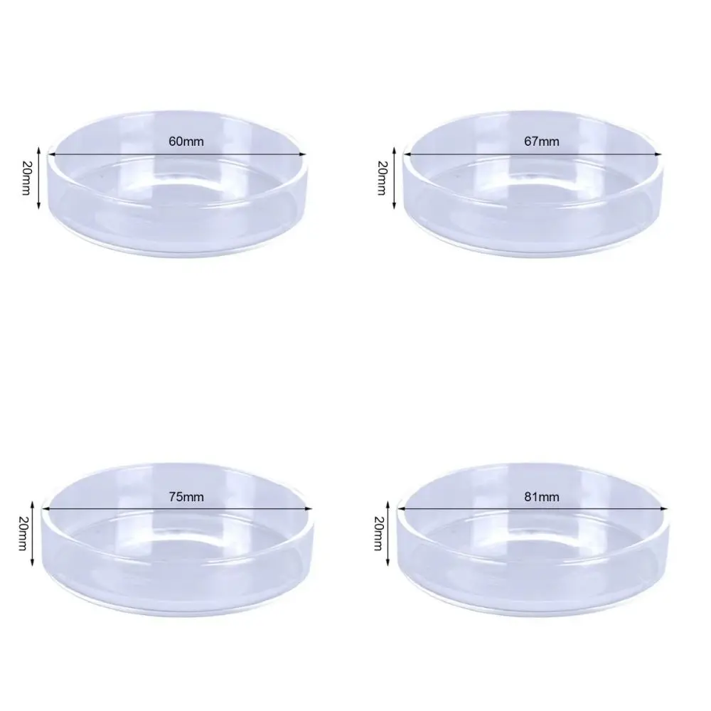 Glas-Aquarium-Futterschale Transparente Runde Schale – Bild 5