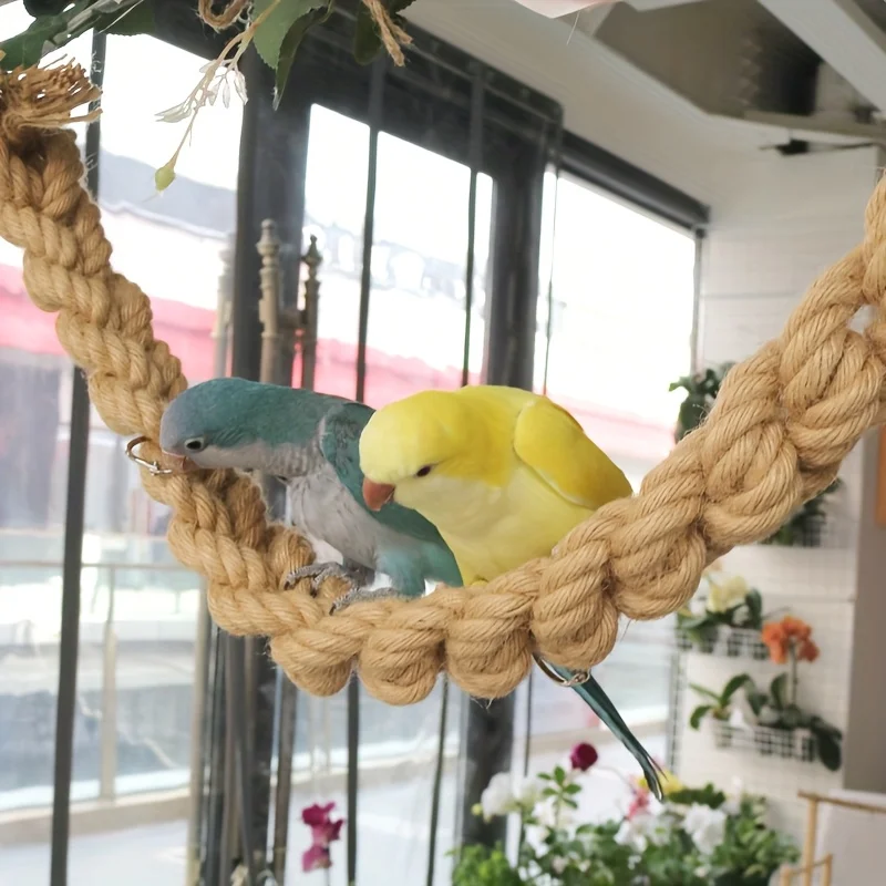 Vogelsitzstange Papageienspielzeug Vogelkäfigzubehör Vogelstehseil – Bild 3