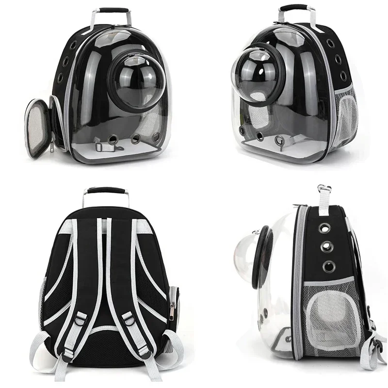 Haustier Katze Tragetasche Platz Haustier Rucksäcke Atmungsaktive Tragbare Transparent Rucksack Welpen Hund