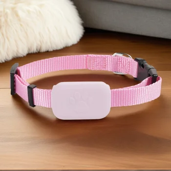 GPS-Tracker für Haustiere mit Verstellbarem Halsband Katzen-Ortungsgerät Intelligenter Haustier-Tracker