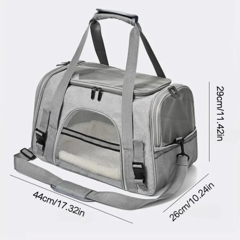 Haustier-Tragetasche, Rucksack, tragbar, atmungsaktiv, faltbar – Bild 5