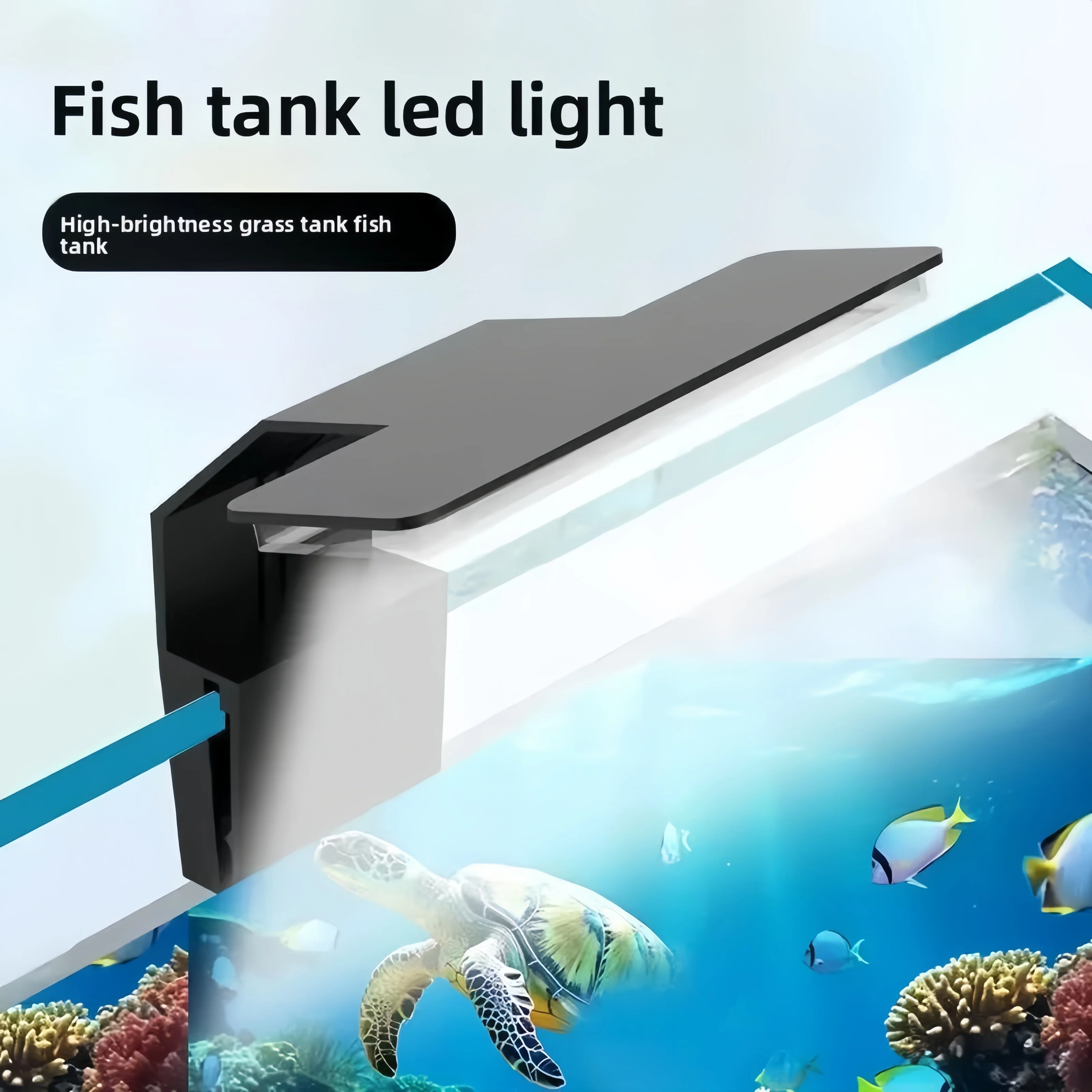 Aquarium-USB-LED-Aquariumlicht, energieeffizient, wasserdicht, zum Anklipsen, Aquarienbeleuchtung